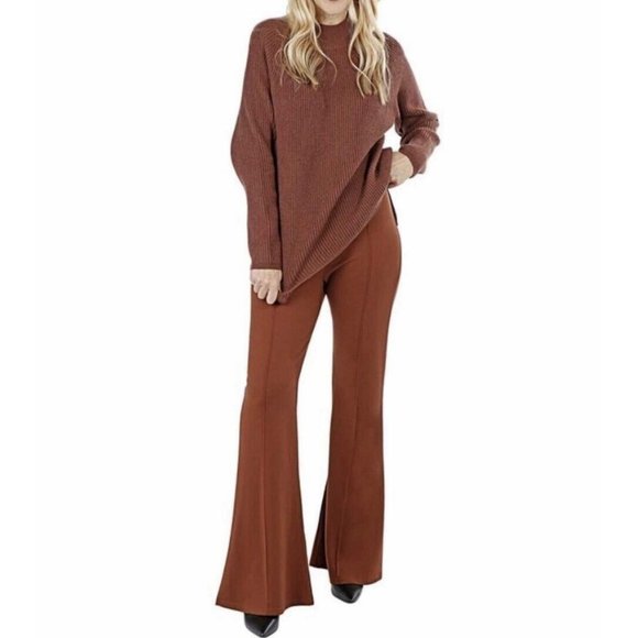 Brian Bailey Pants - New Brian Bailey Brown Mockneck Sweater and Ponte Pant Set- Size XS (bin 1T)